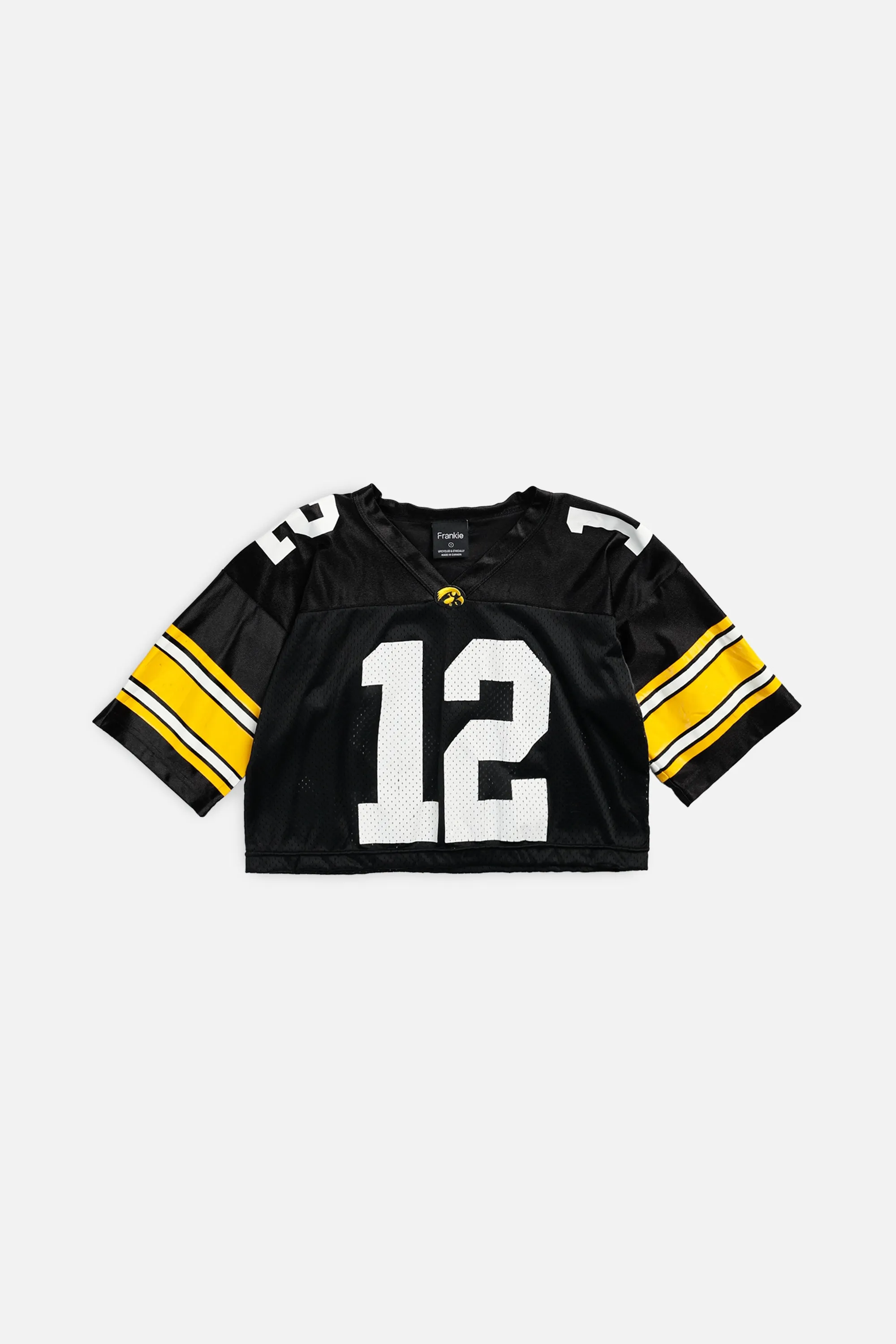 Rework Crop Iowa Hawkeyes NCAA Jersey - S Frankie