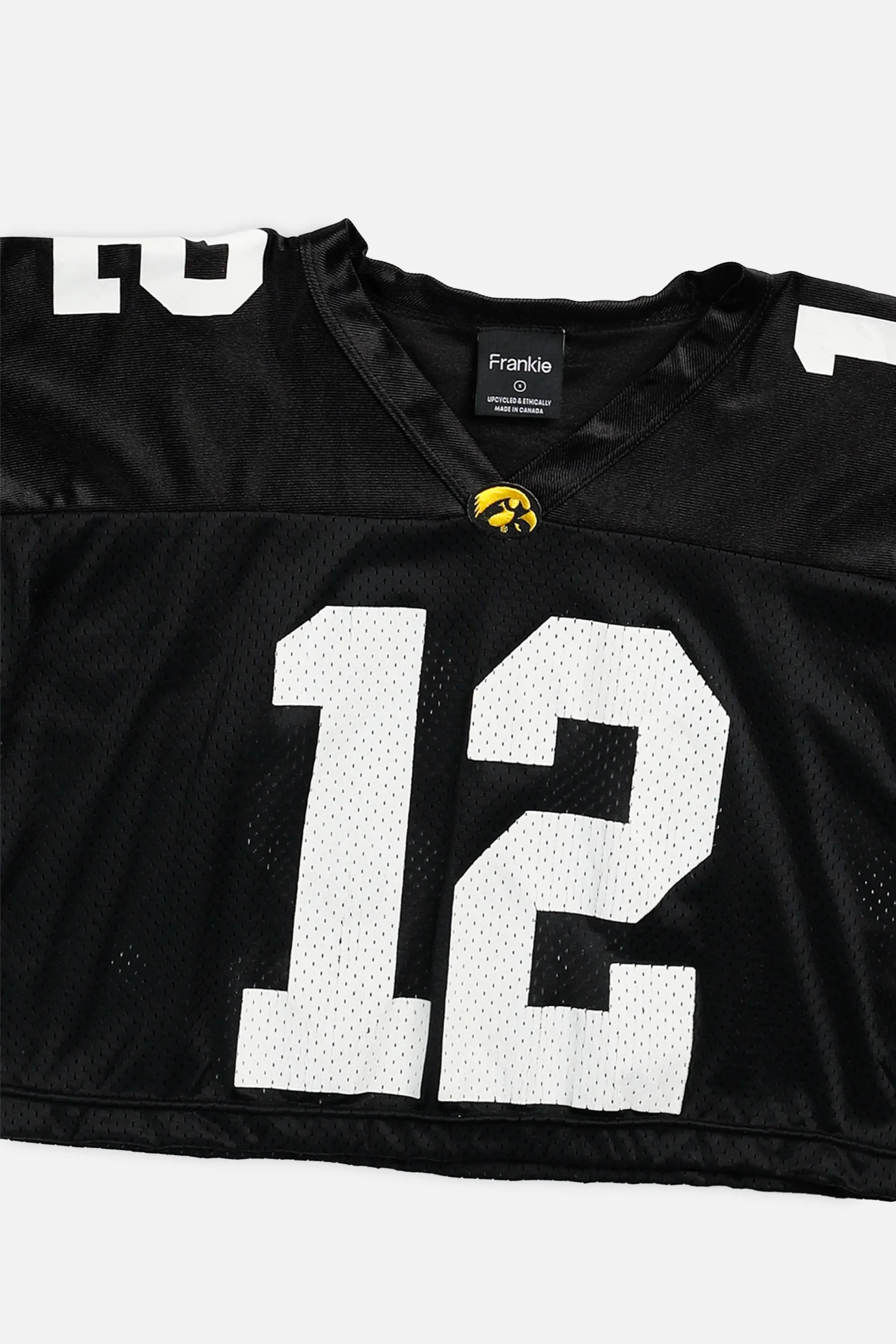 Rework Crop Iowa Hawkeyes NCAA Jersey - S Frankie