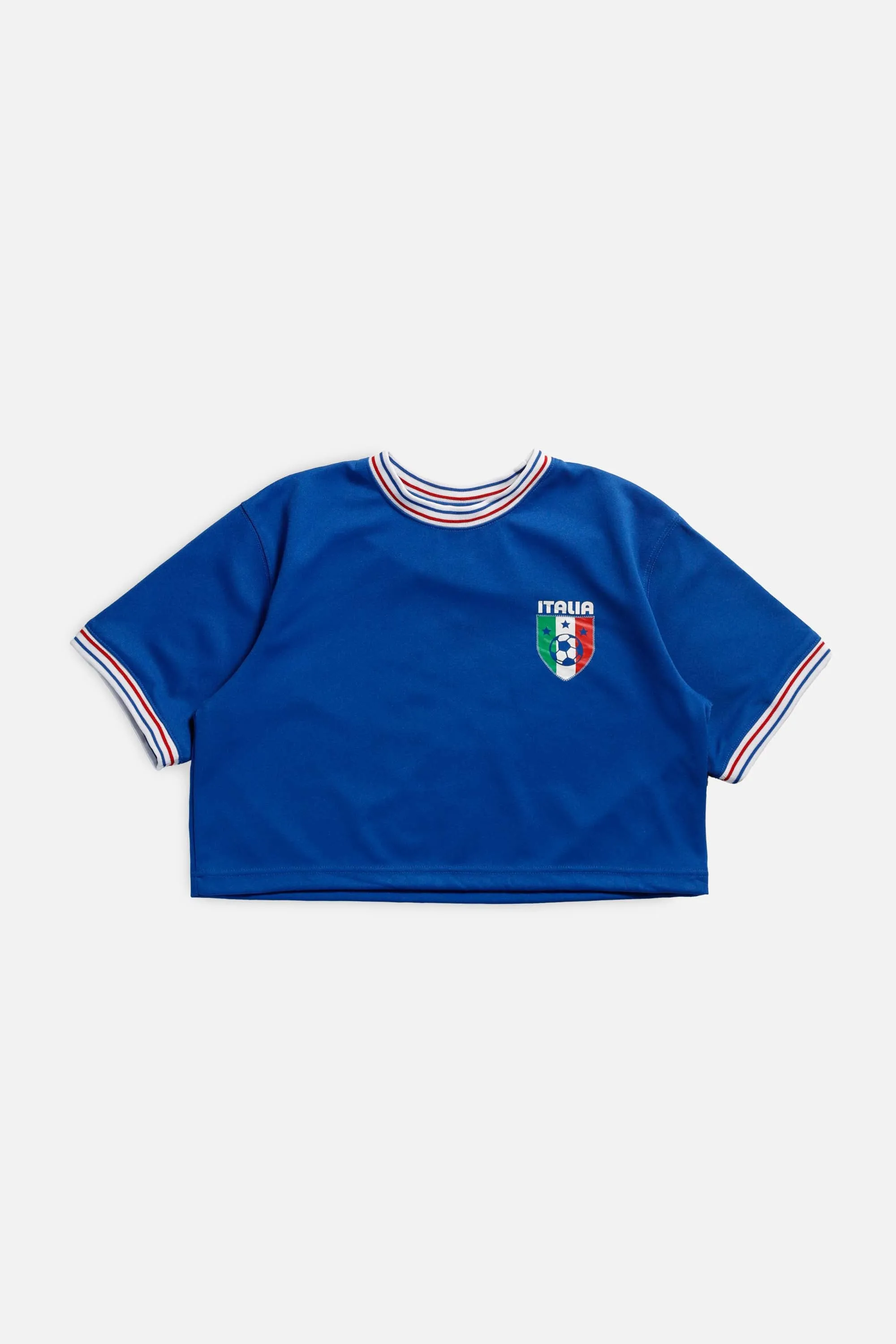 Rework Crop Italy Soccer Jersey - L Frankie