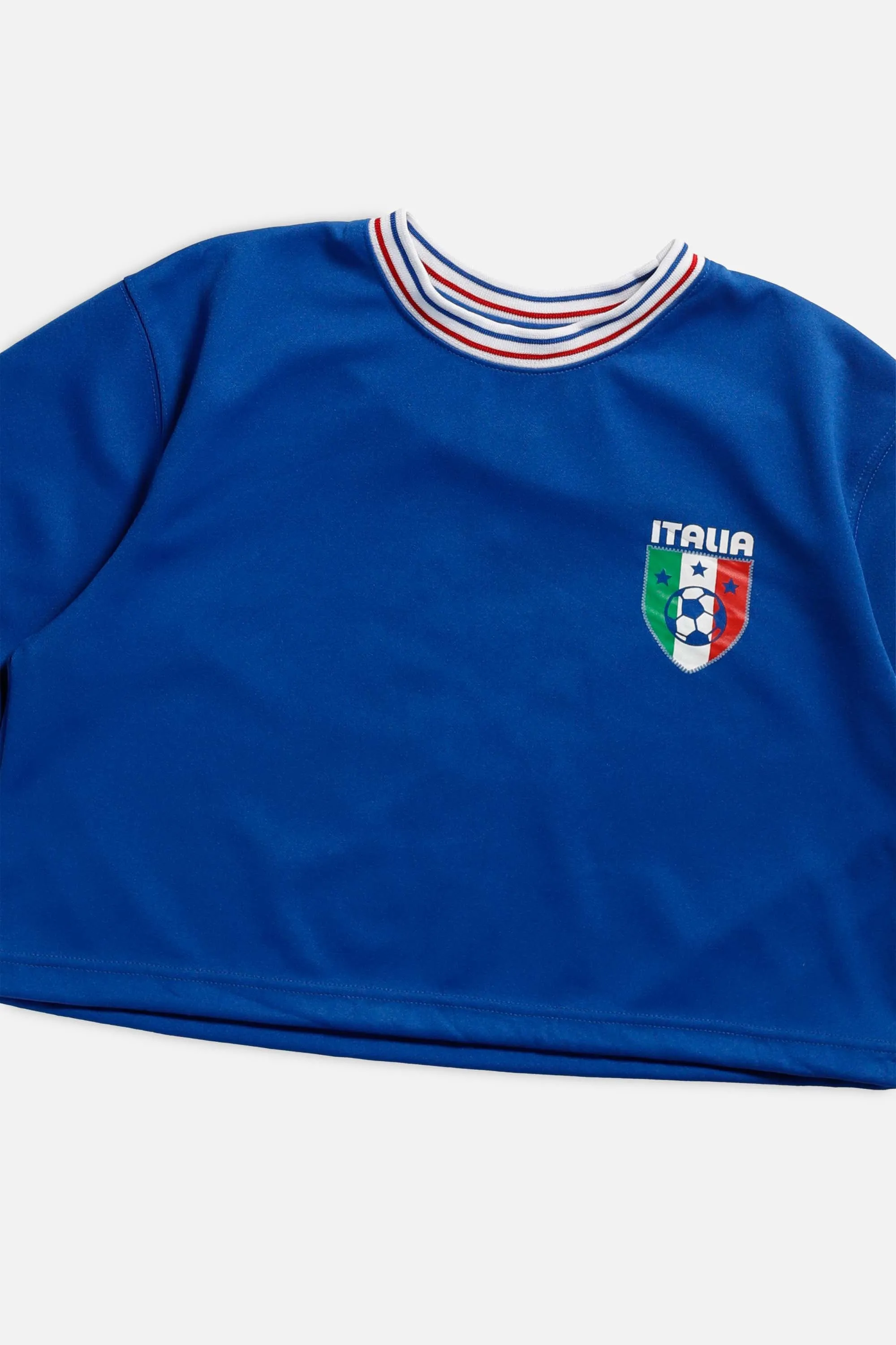 Rework Crop Italy Soccer Jersey - L Frankie