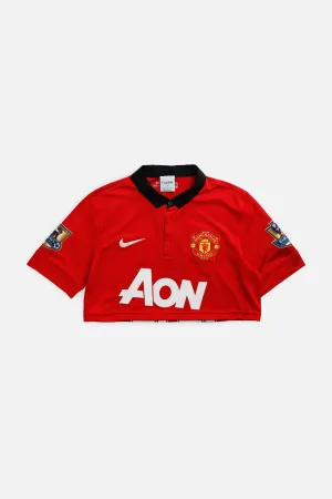 Rework Crop Manchester Soccer Jersey - M Frankie