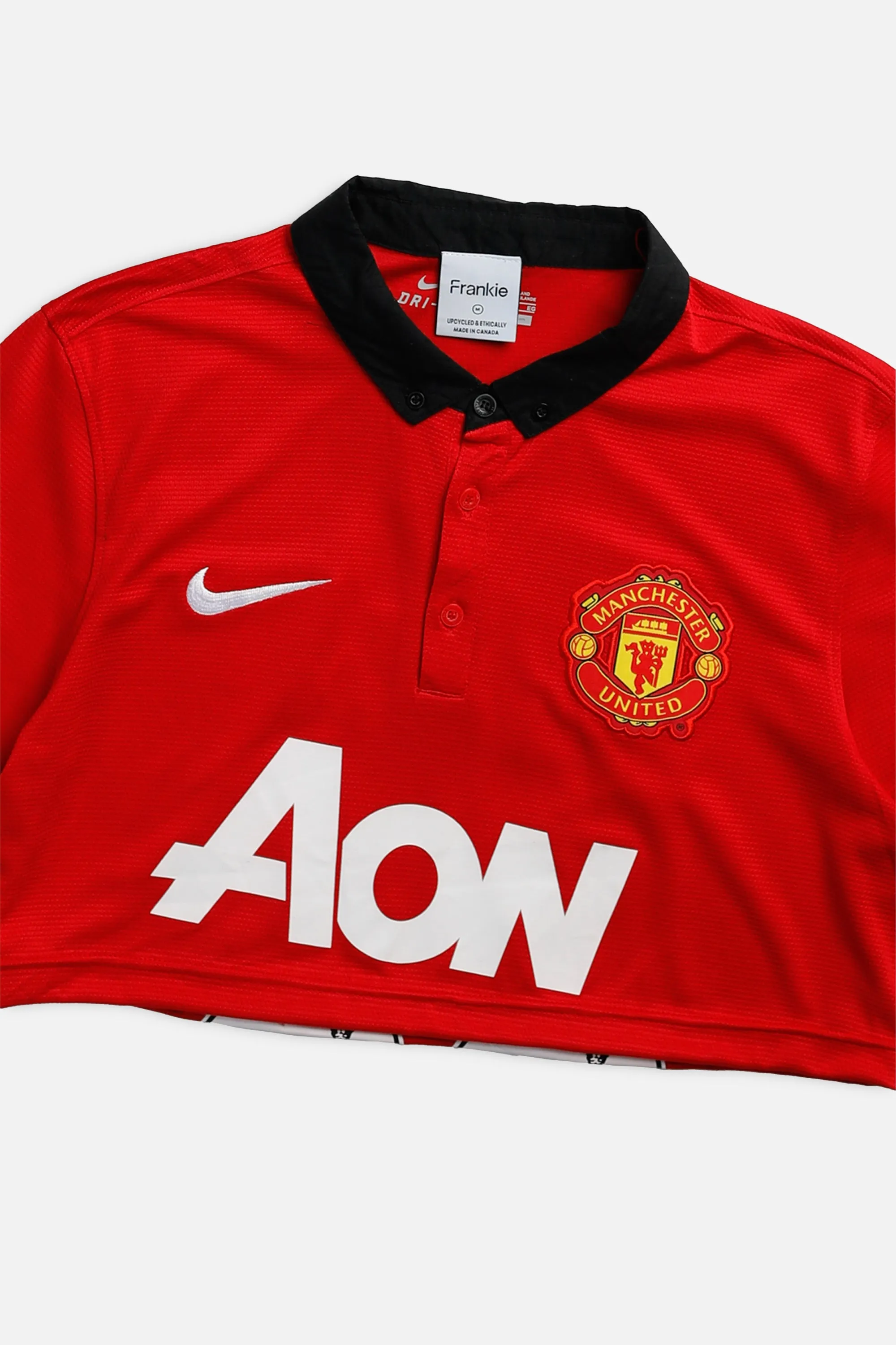 Rework Crop Manchester Soccer Jersey - M Frankie