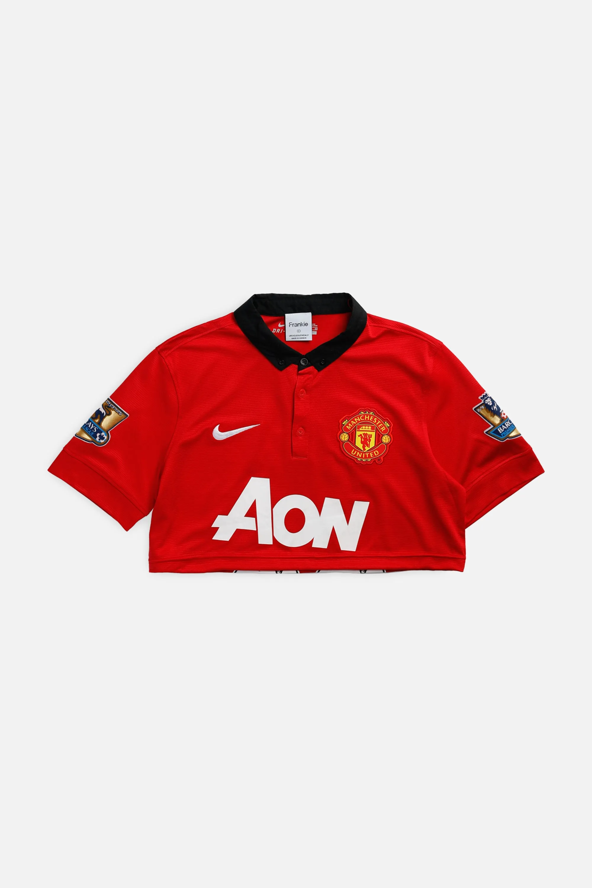 Rework Crop Manchester Soccer Jersey - M Frankie