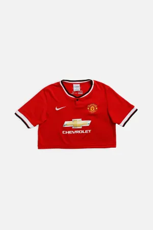 Rework Crop Manchester Soccer Jersey - S Frankie