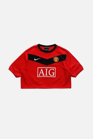 Rework Crop Manchester Soccer Jersey - S, M Frankie