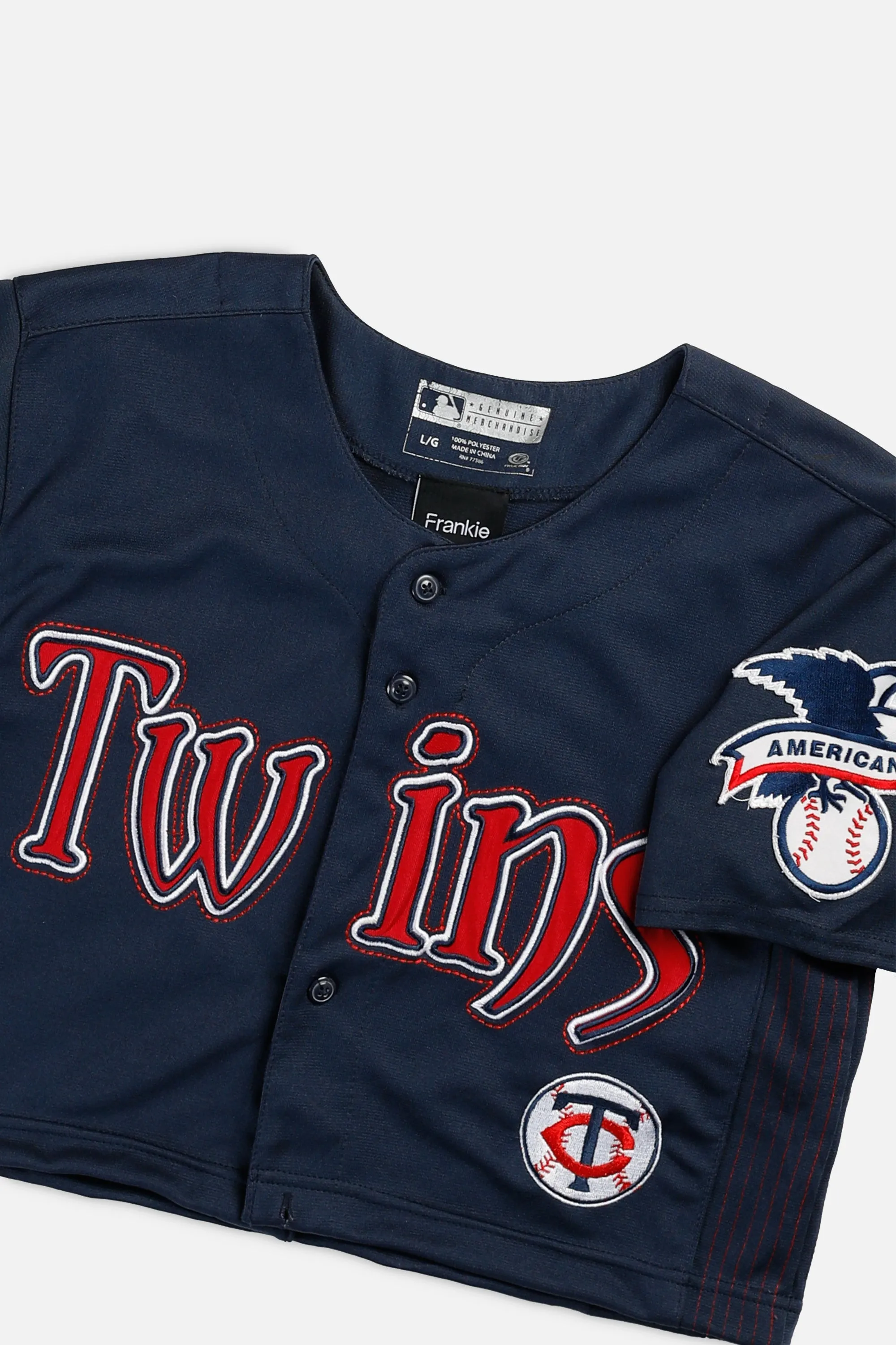 Rework Crop Minnesota Twins MLB Jersey - XS Frankie