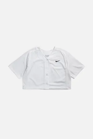 Rework Crop Nike Baseball Jersey - L Frankie