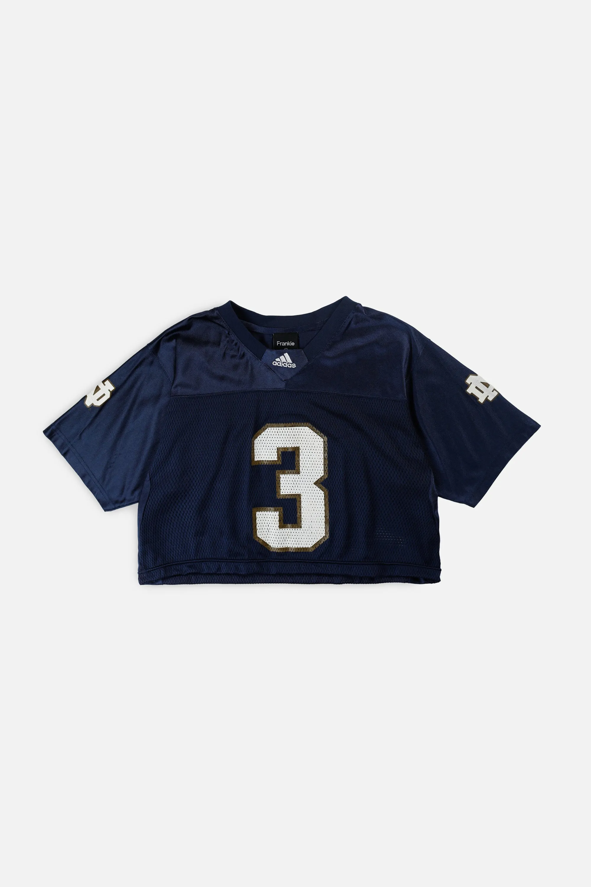 Rework Crop Notre Dame Fighting Irish NCAA Jersey - M Frankie