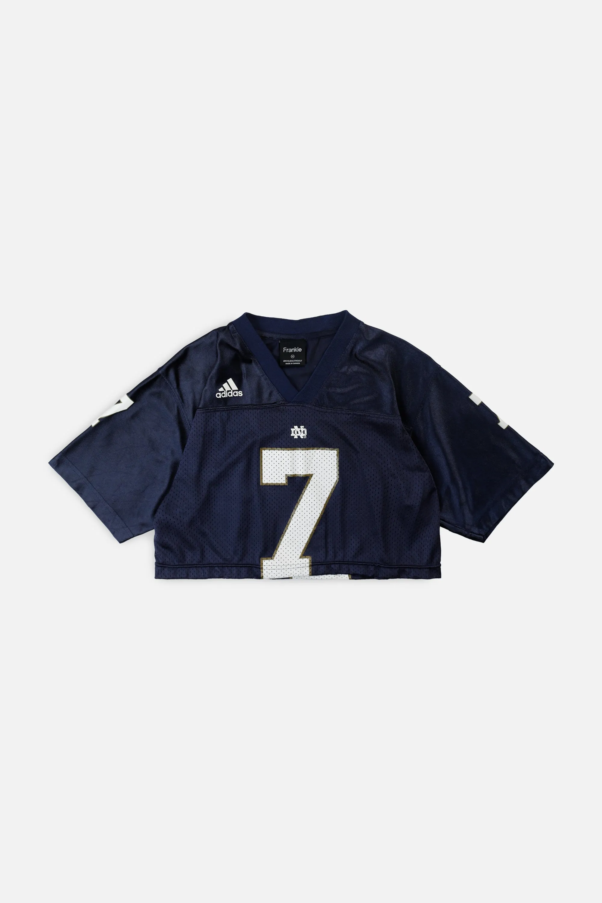 Rework Crop Notre Dame Fighting Irish NCAA Jersey - XS Frankie