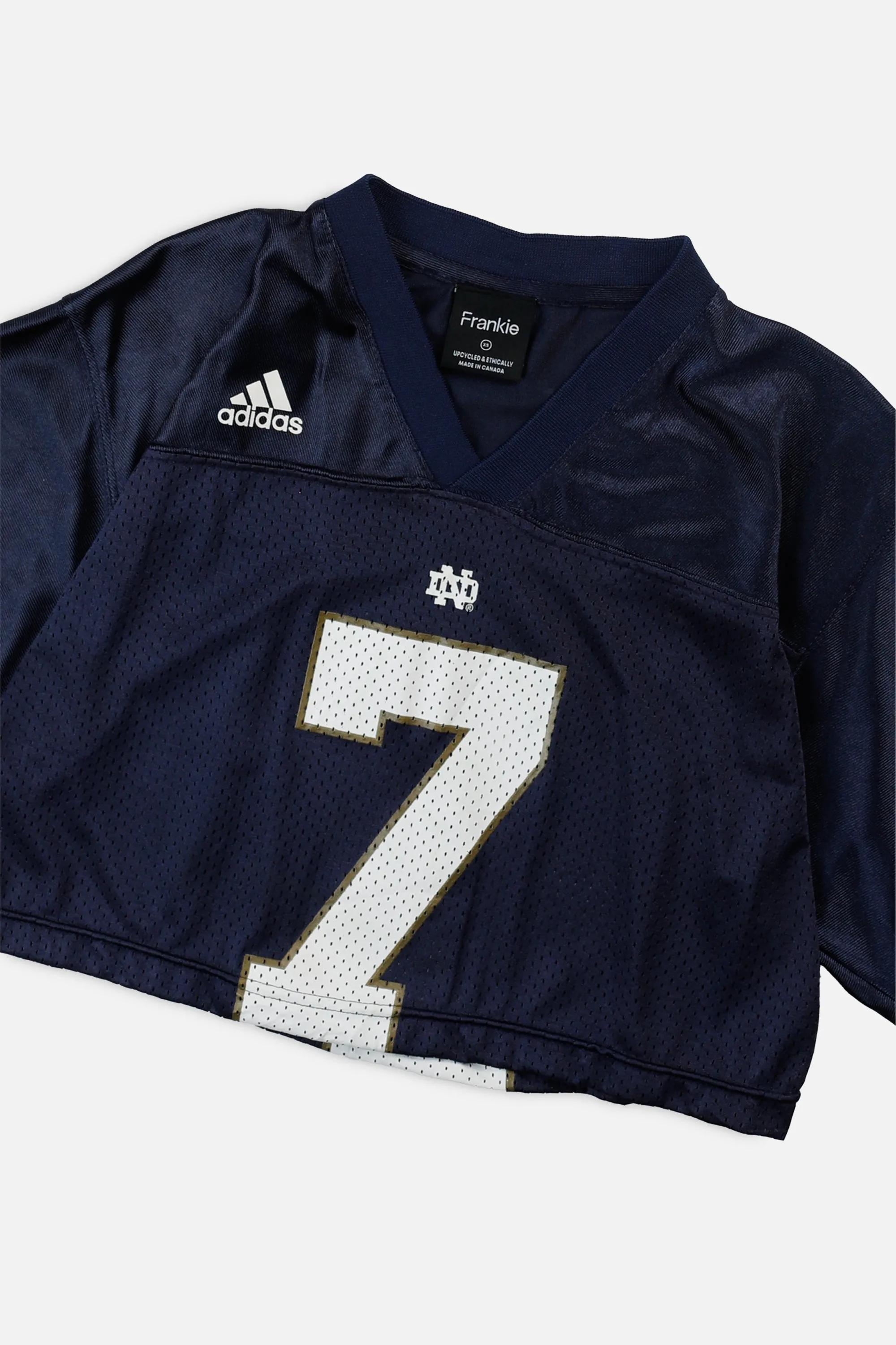 Rework Crop Notre Dame Fighting Irish NCAA Jersey - XS Frankie