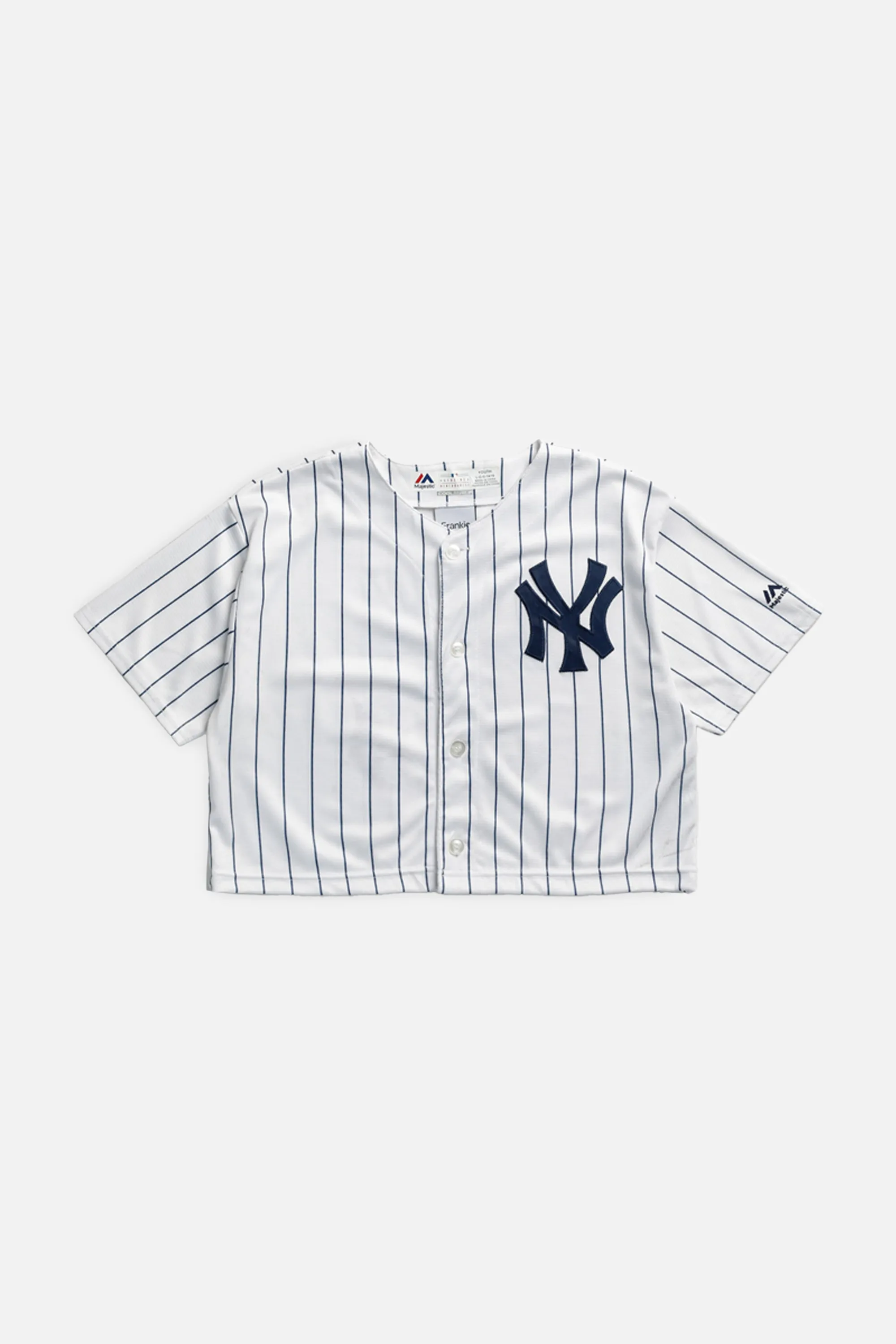 Rework Crop NY Yankees MLB Jersey - S Frankie