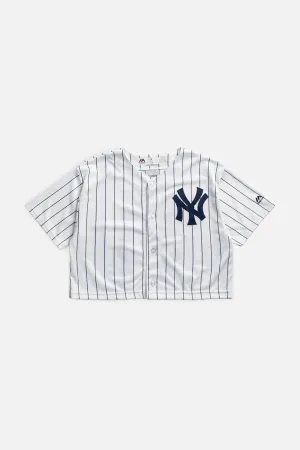 Rework Crop NY Yankees MLB Jersey - S Frankie