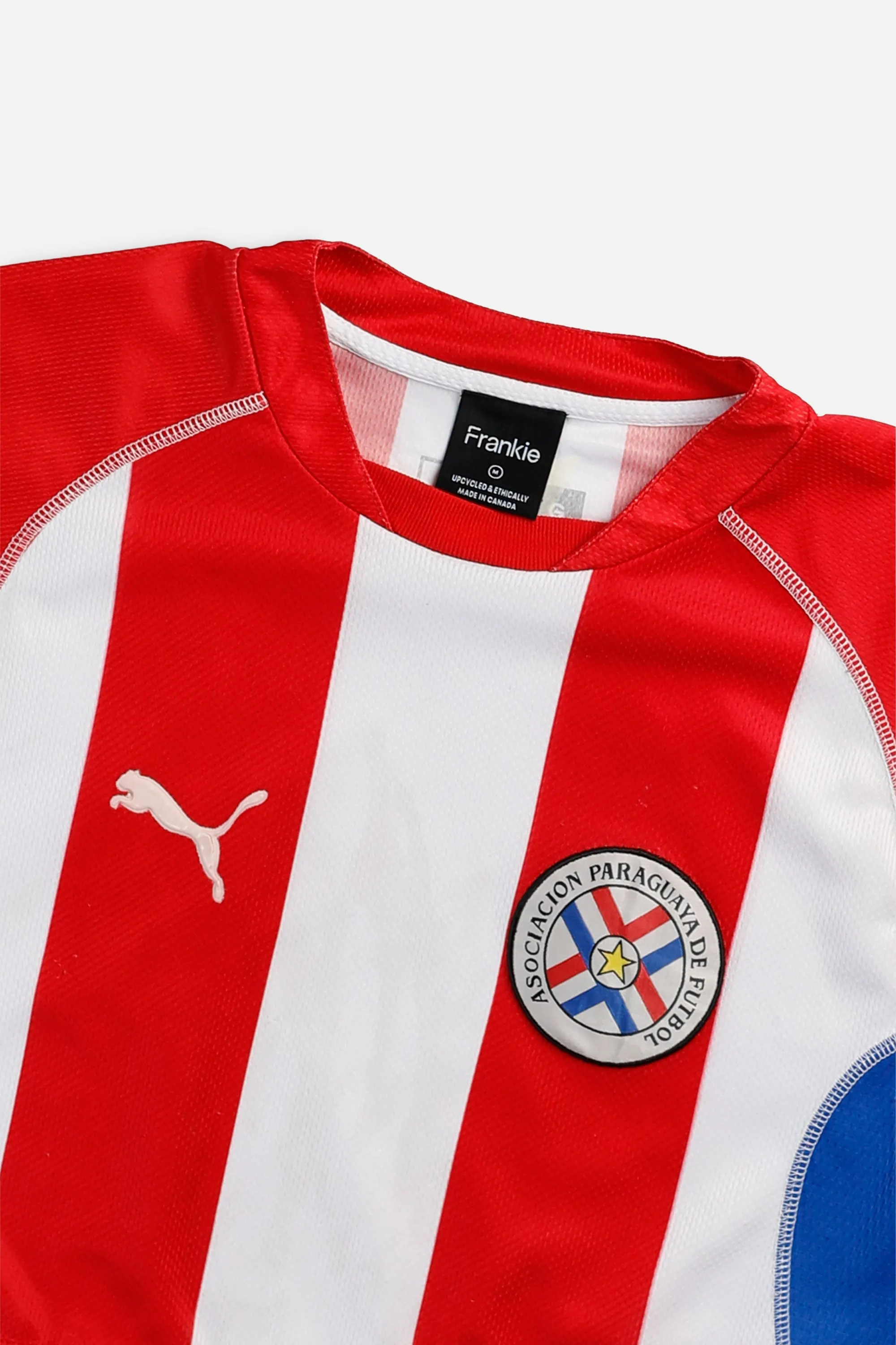 Rework Crop Paraguay Soccer Jersey - M Frankie