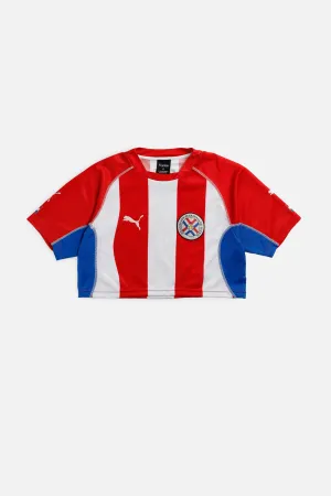 Rework Crop Paraguay Soccer Jersey - M Frankie