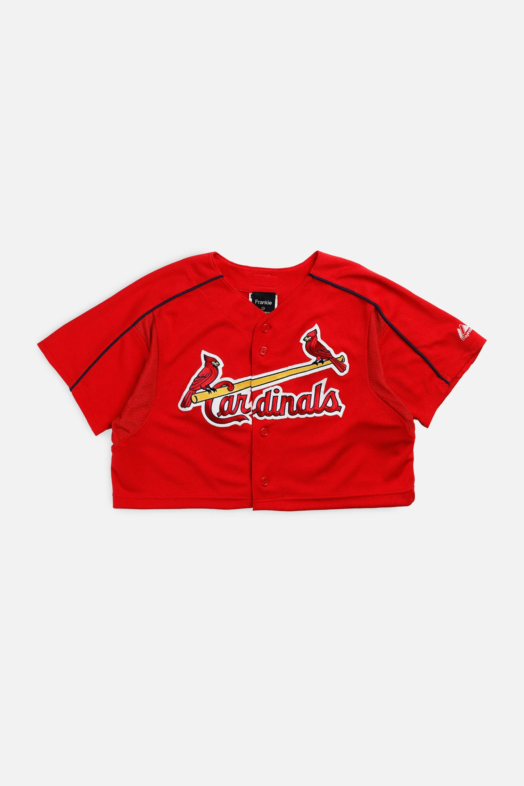 Rework Crop St. Louis Cardinals MLB Jersey - S Frankie