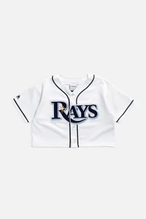 Rework Crop Tampa Bay Rays MLB Jersey - S Frankie