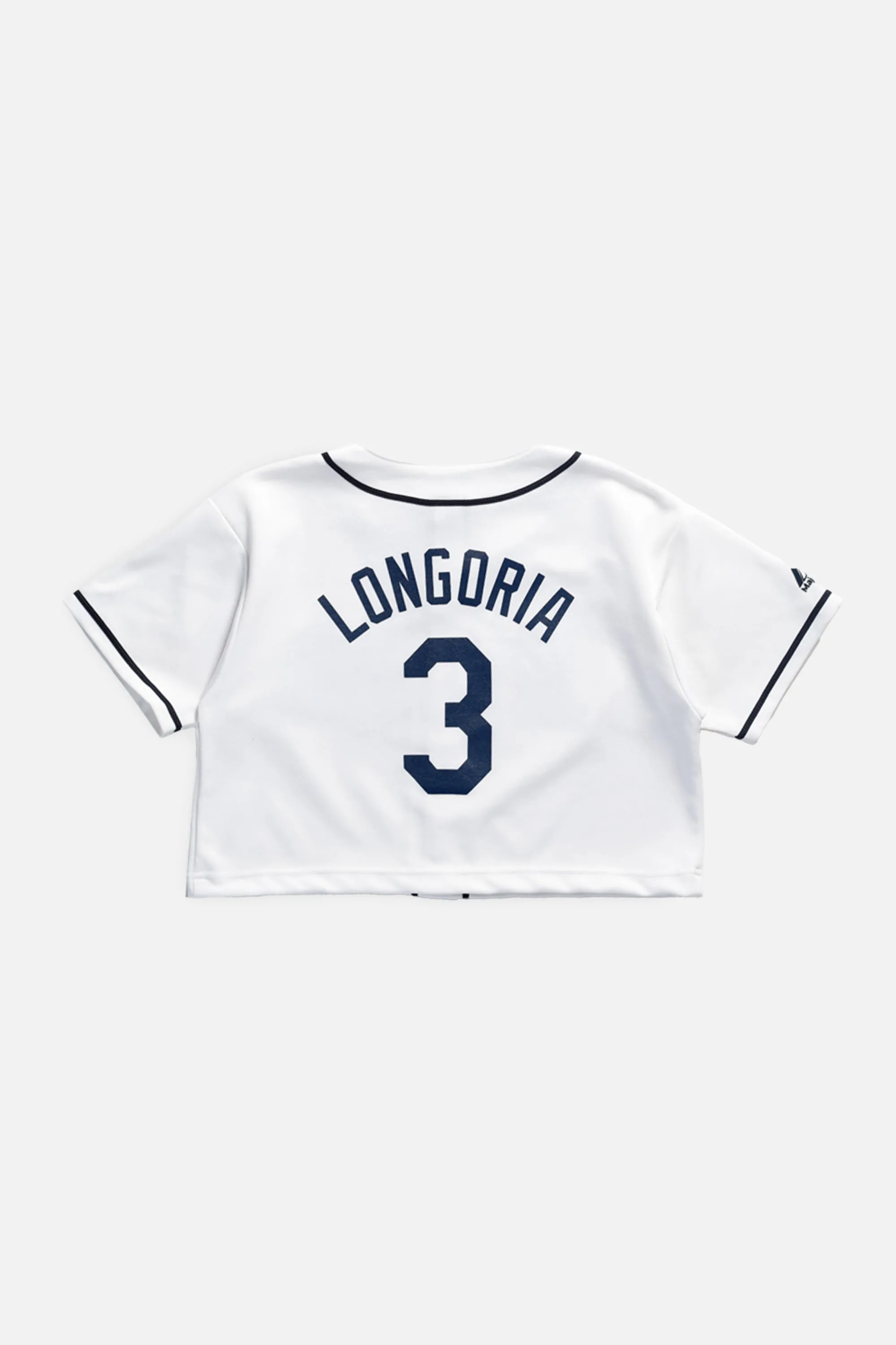 Rework Crop Tampa Bay Rays MLB Jersey - S Frankie
