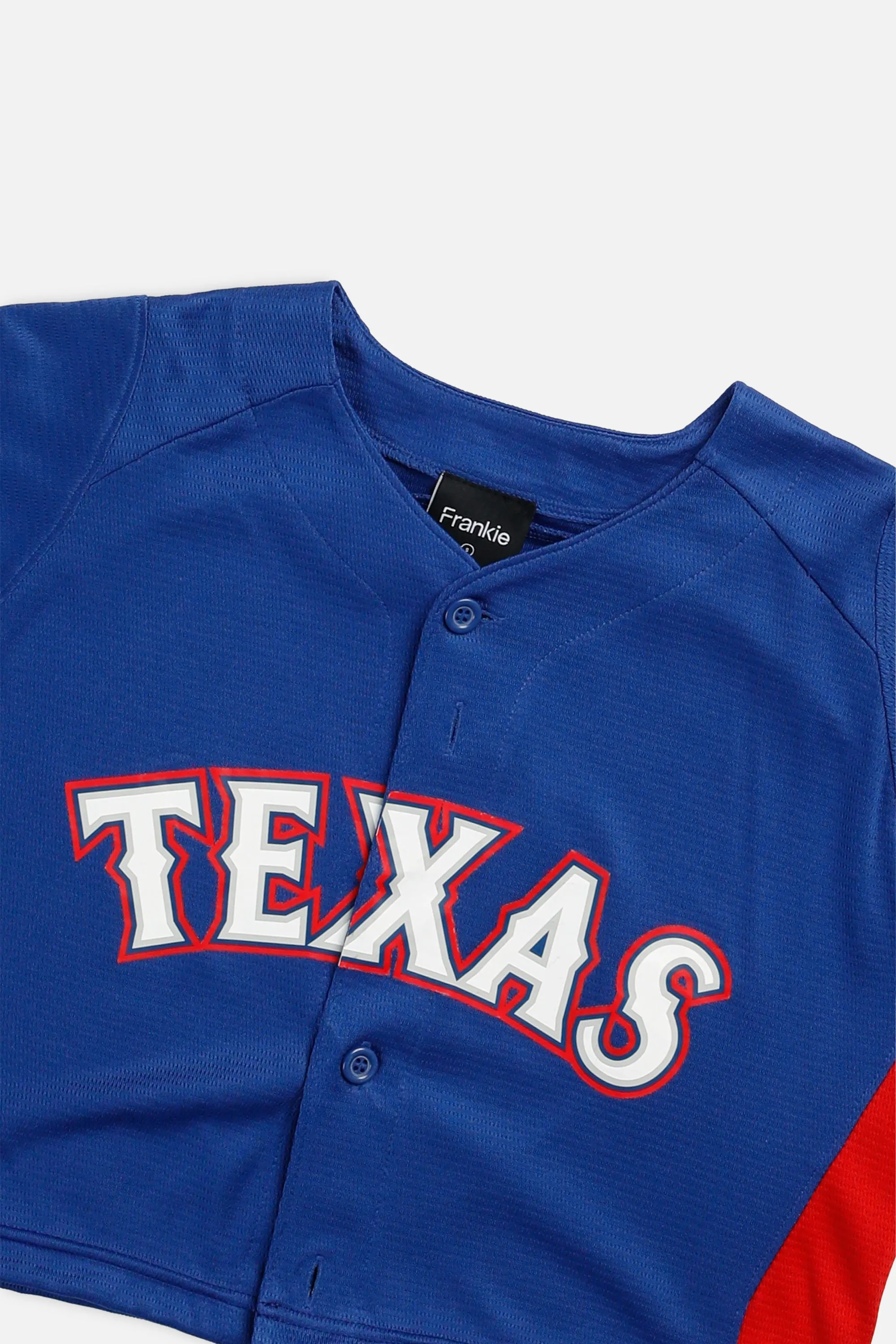 Rework Crop Texas Rangers MLB Jersey - S Frankie