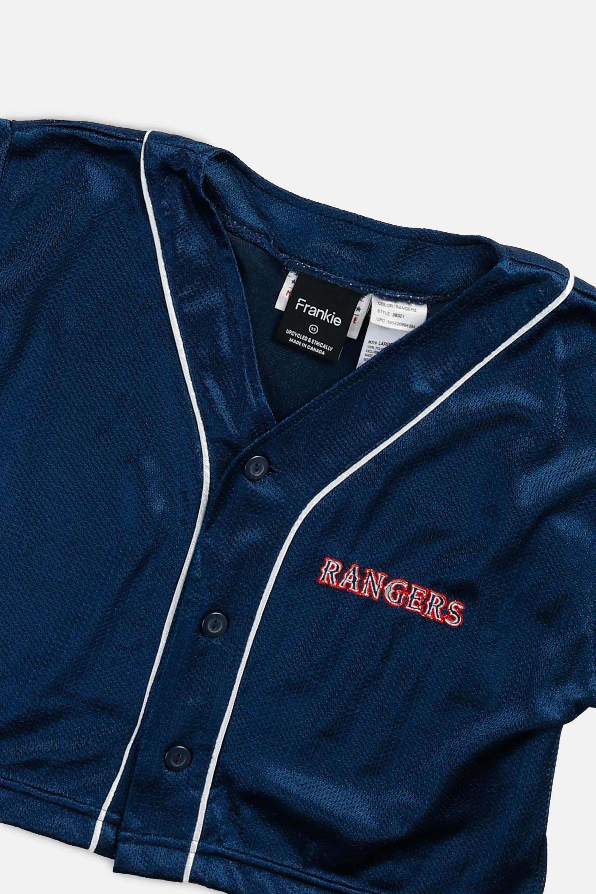 Rework Crop Texas Rangers MLB Jersey - XS Frankie