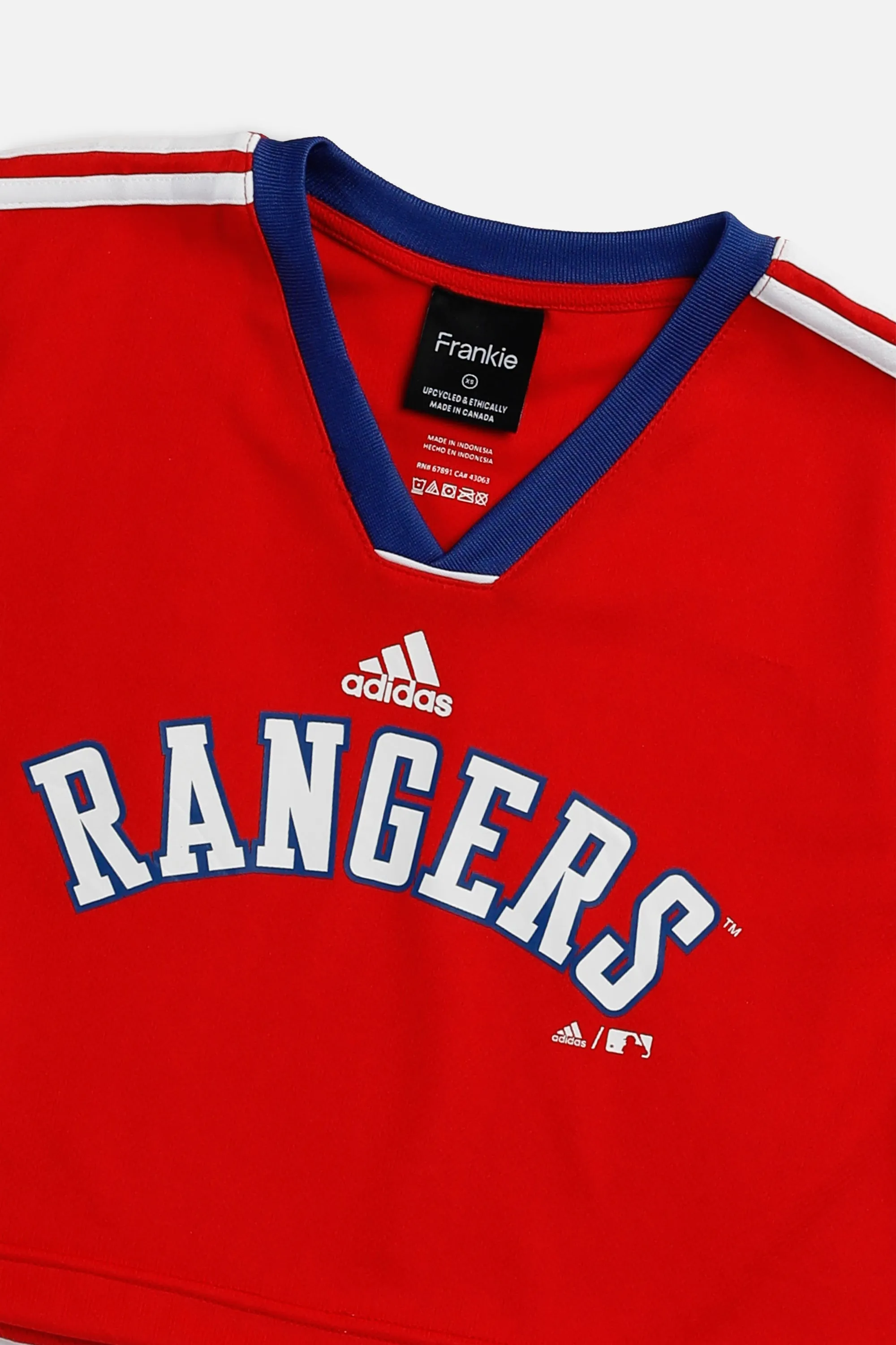 Rework Crop Texas Rangers MLB Jersey - XS Frankie