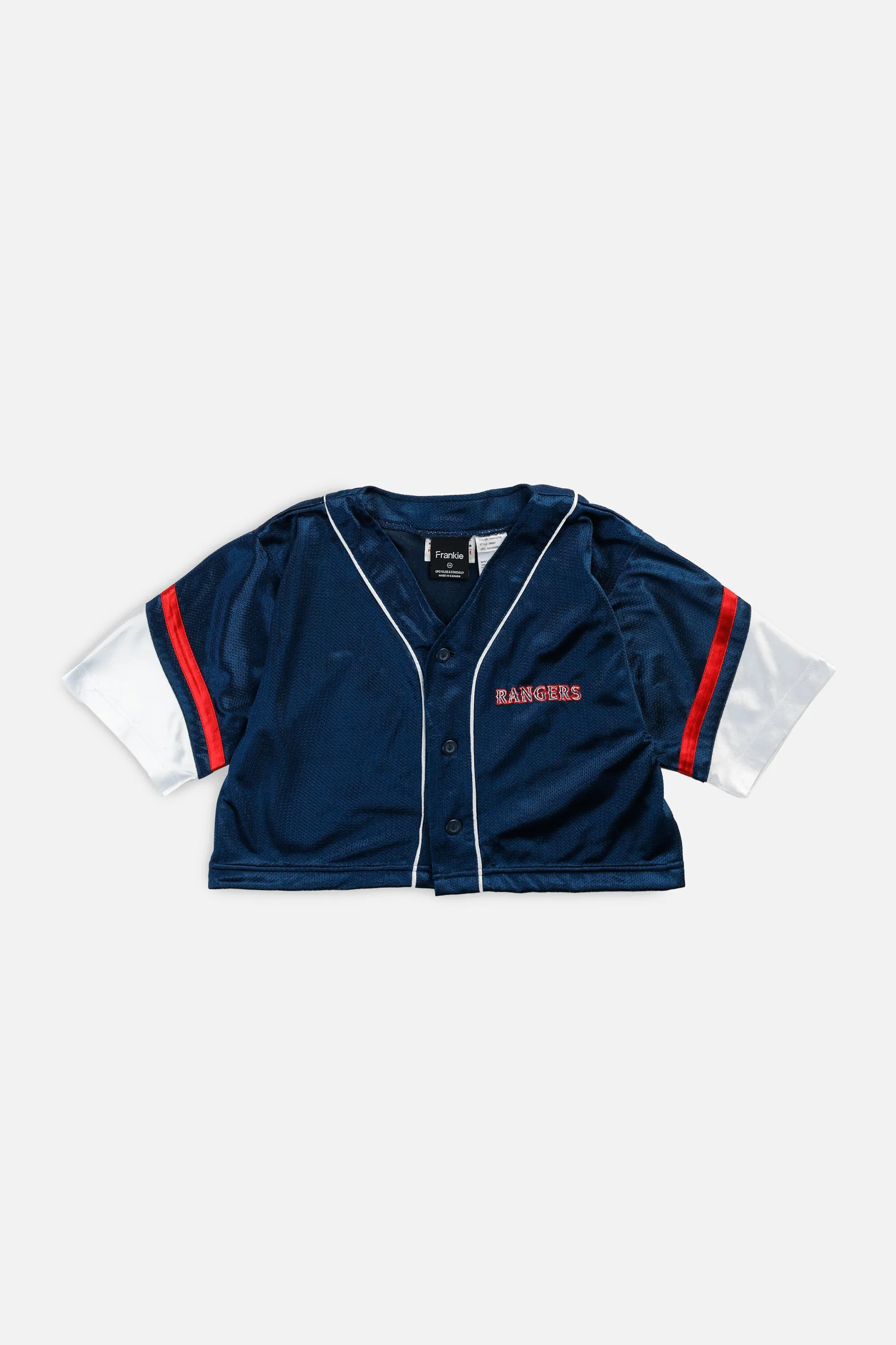 Rework Crop Texas Rangers MLB Jersey - XS Frankie