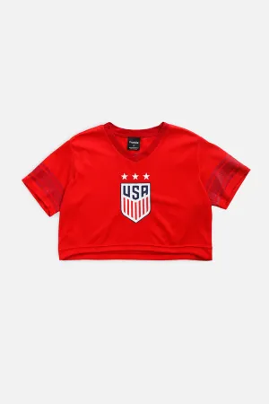 Rework Crop USA Soccer Jersey - M Frankie