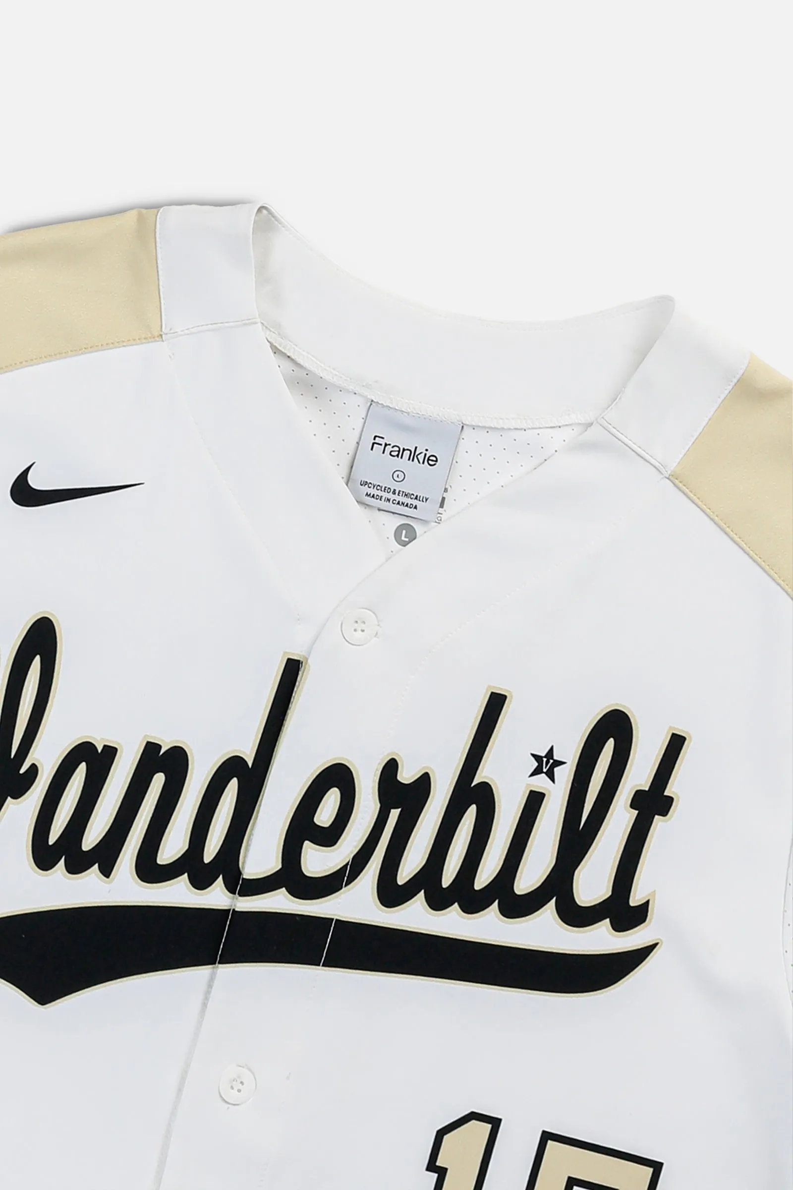 Rework Crop Vanderbilt Commodores MLB Jersey - L Frankie