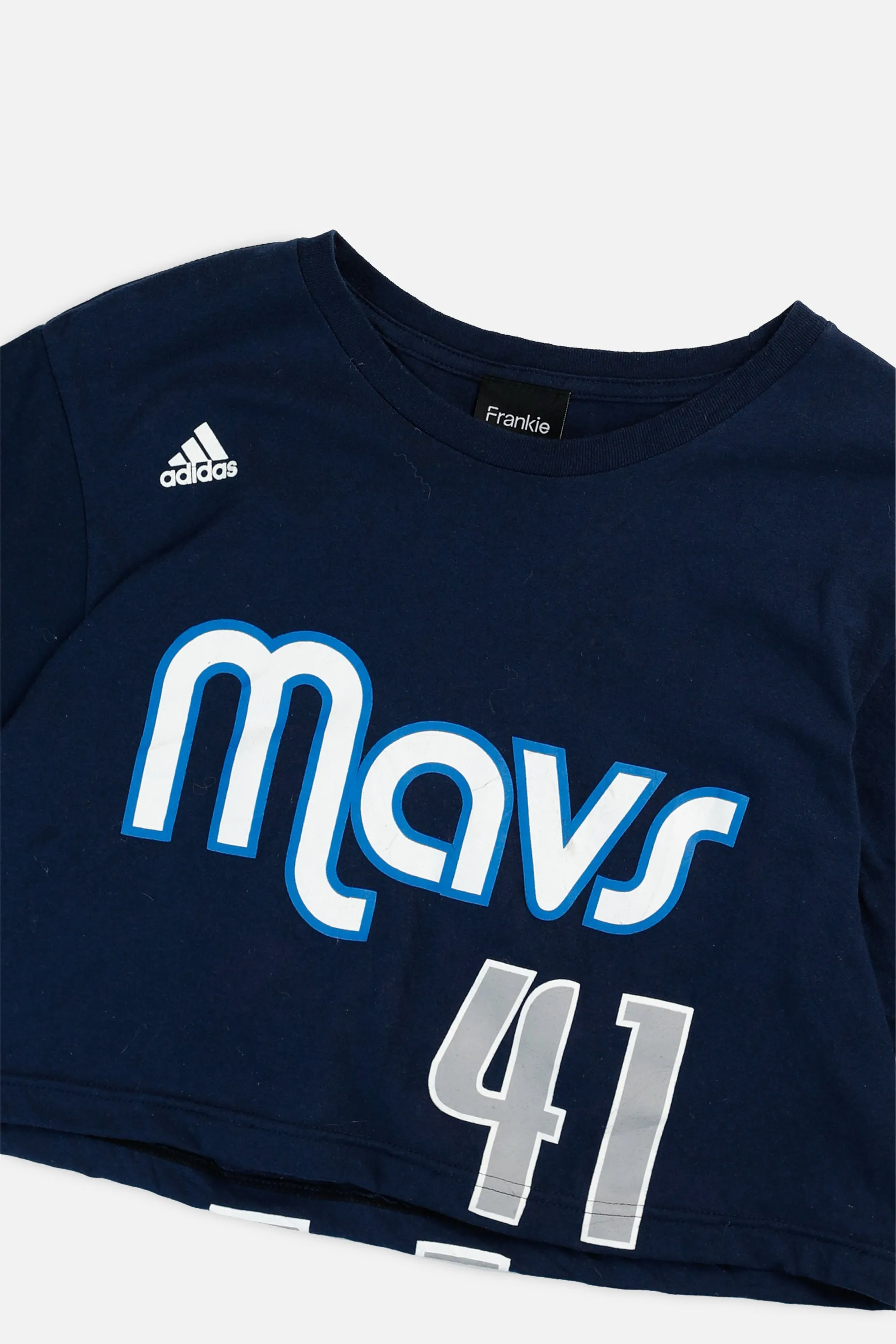 Rework Dallas Mavericks NBA Crop Tee - S Frankie