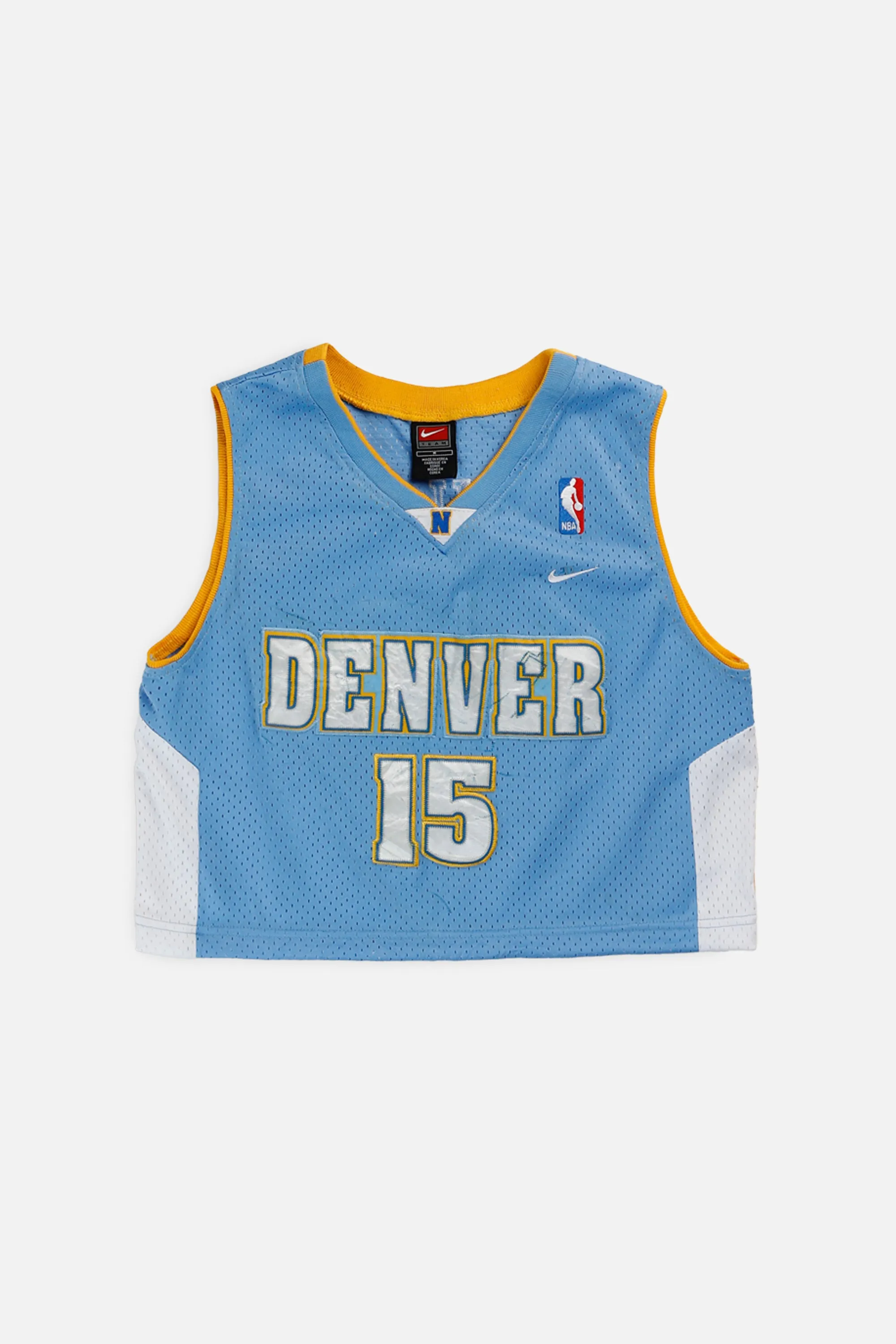 Rework Denver Nuggets NBA Crop Jersey - XS Frankie
