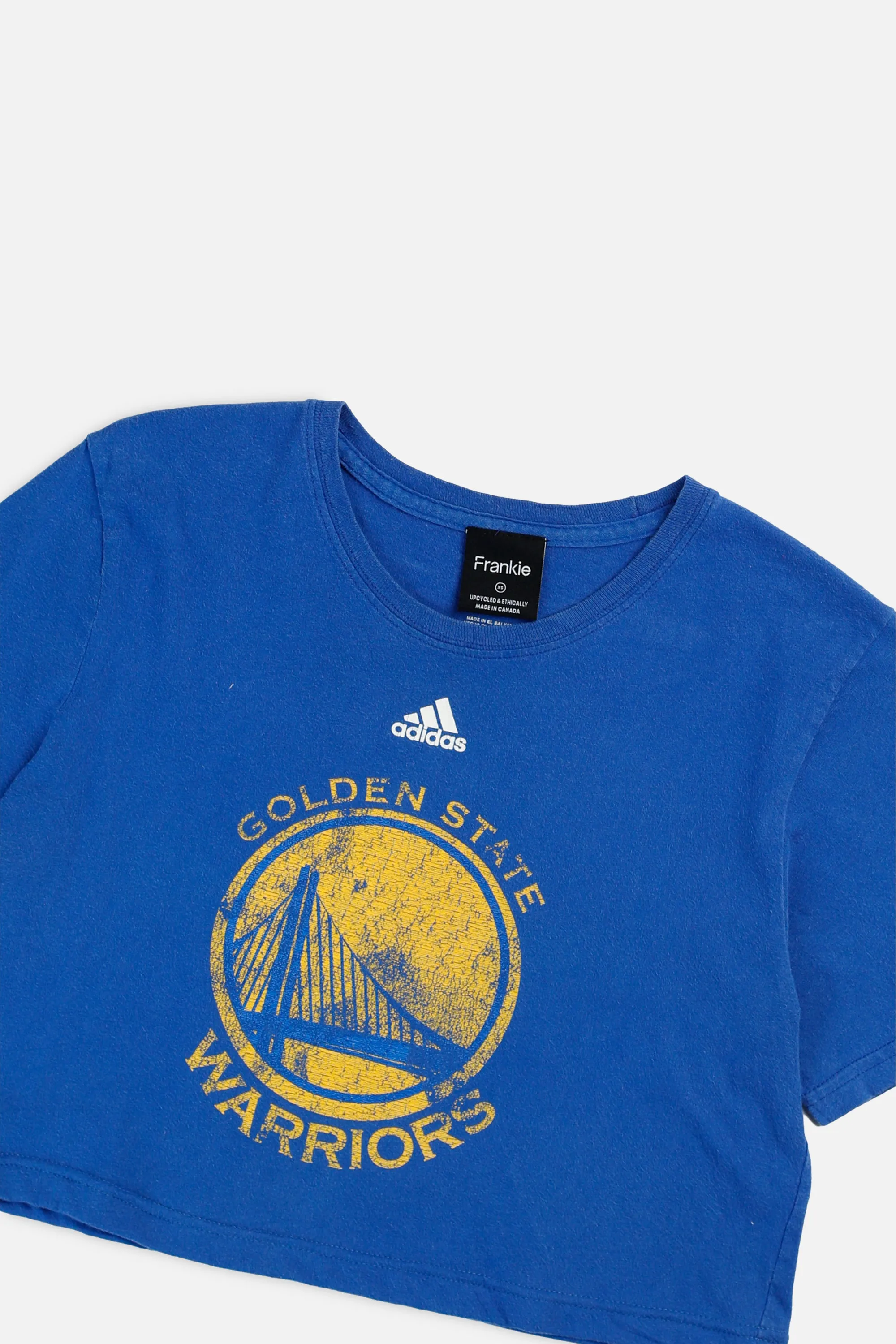 Rework Golden State Warriors NBA Crop Tee - XS Frankie