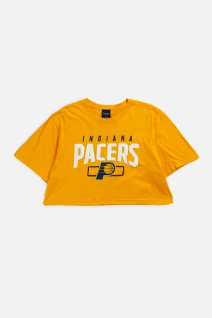 Rework Indiana Pacers NBA Crop Tee - L Frankie