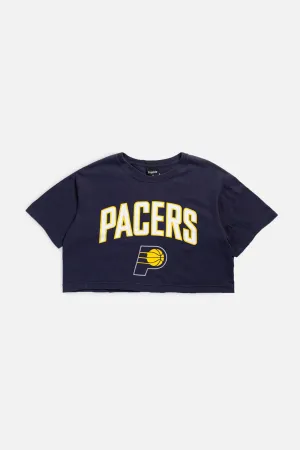 Rework Indiana Pacers NBA Crop Tee - M Frankie