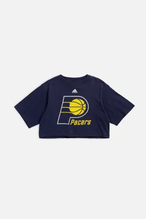 Rework Indiana Pacers NBA Crop Tee - S Frankie