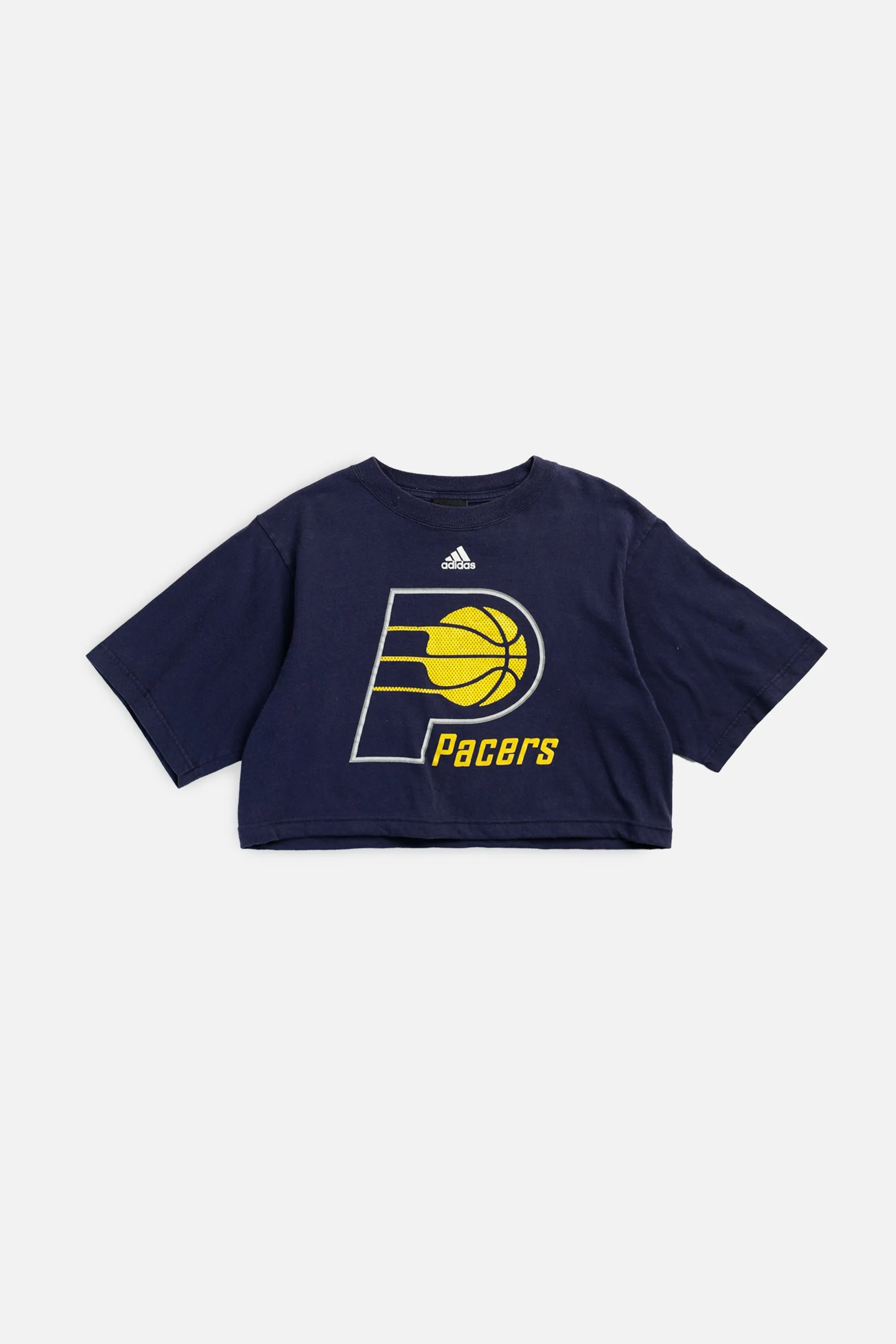 Rework Indiana Pacers NBA Crop Tee - S Frankie