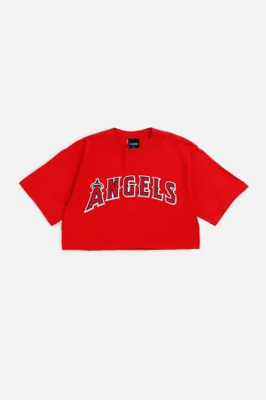Rework LA Angels MLB Crop Tee - S Frankie