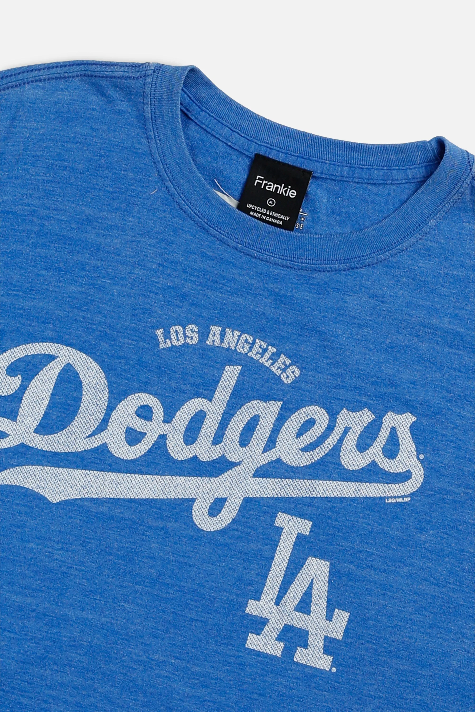 Rework LA Dodgers MLB Crop Tee - XL Frankie