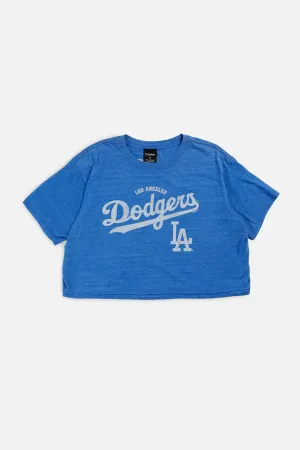 Rework LA Dodgers MLB Crop Tee - XL Frankie