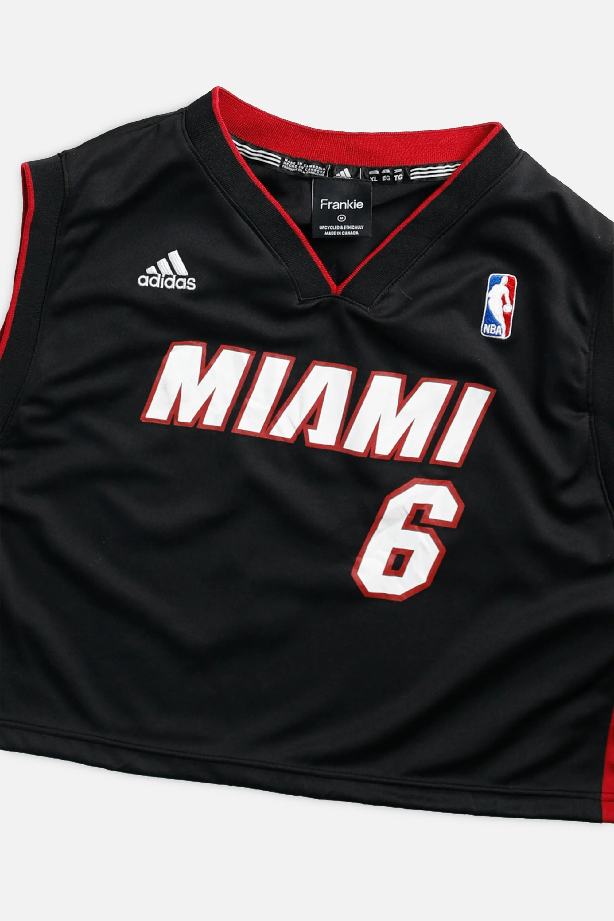 Rework Miami Heat NBA Crop Jersey - M Frankie