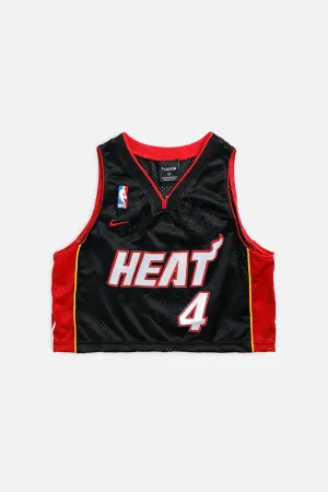 Rework Miami Heat NBA Crop Jersey - XS Frankie