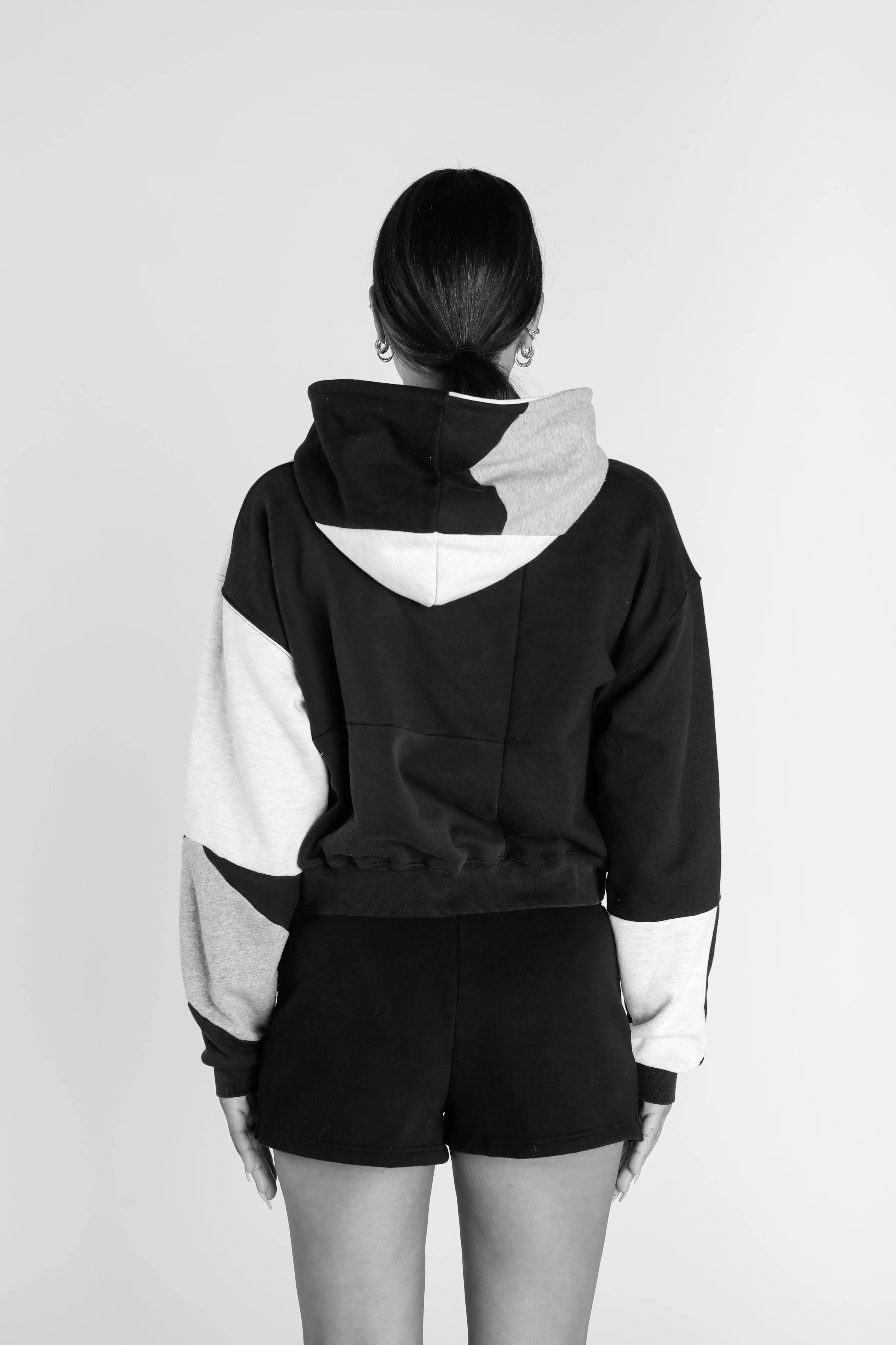 Rework Miami Heat NBA Crop Zip Hoodie - M Frankie