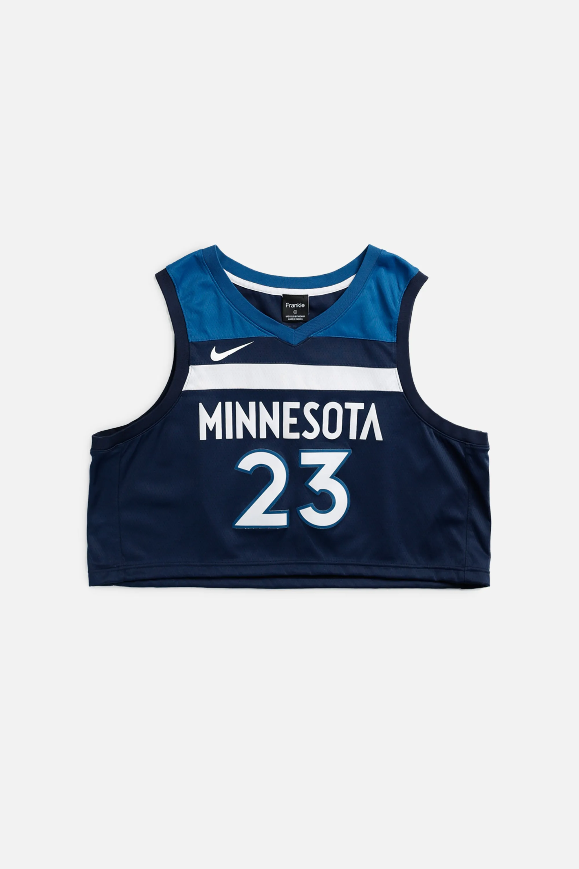 Rework Minnesota Timberwolves NBA Crop Jersey - XL Frankie