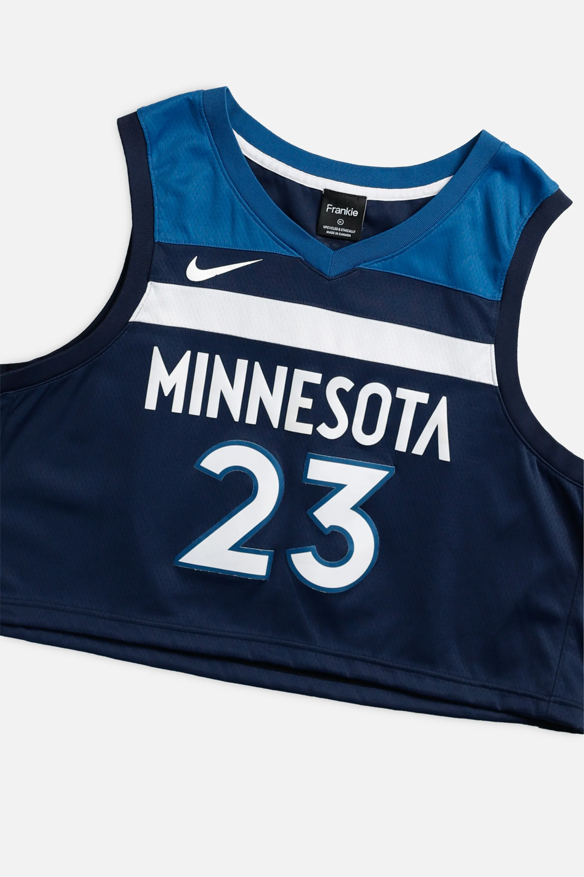 Rework Minnesota Timberwolves NBA Crop Jersey - XL Frankie