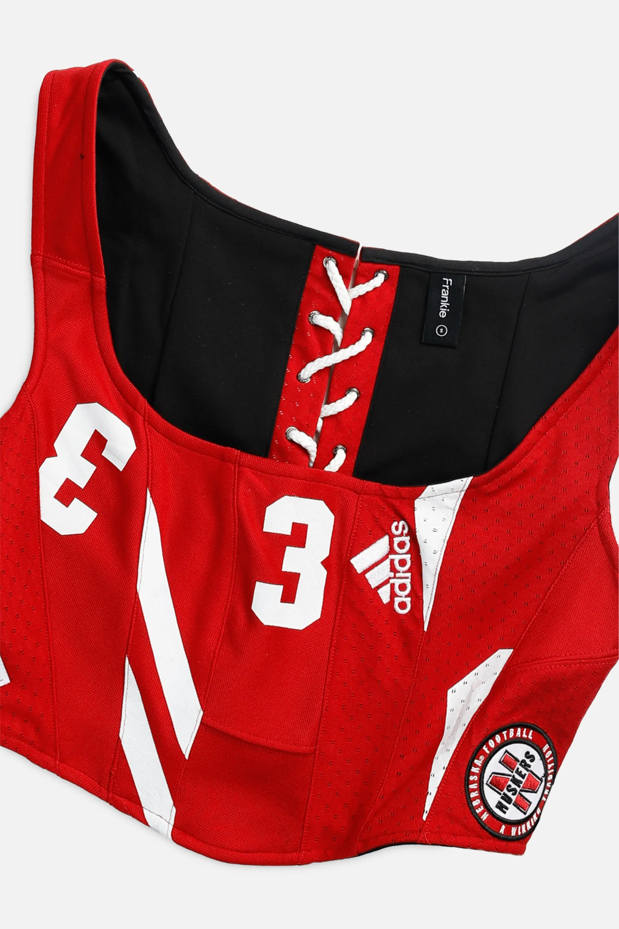 Rework Nebraska Cornhuskers NCAA Corset - S Frankie