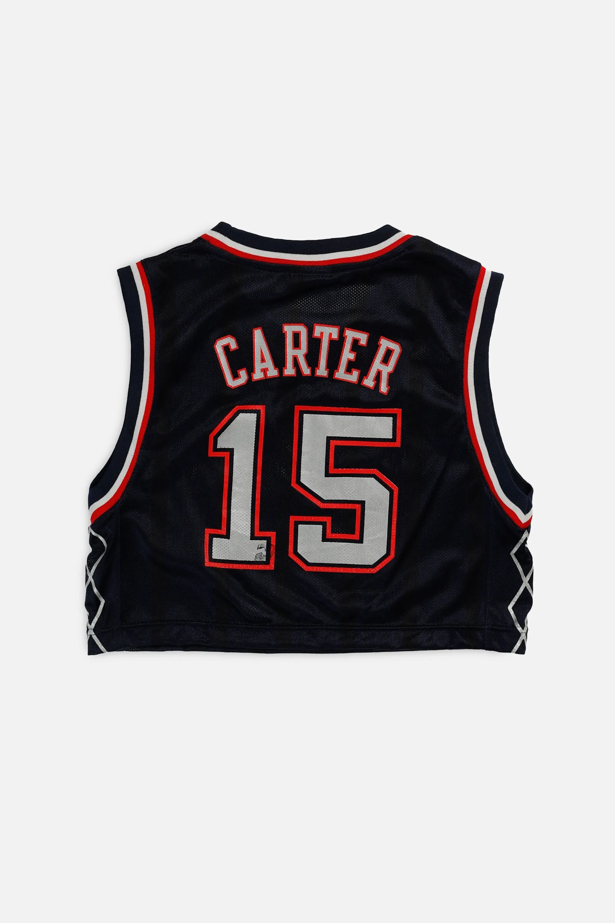 Rework New Jersey Nets NBA Crop Jersey - XS Frankie