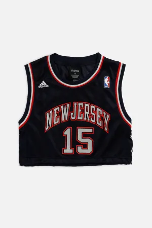 Rework New Jersey Nets NBA Crop Jersey - XS Frankie