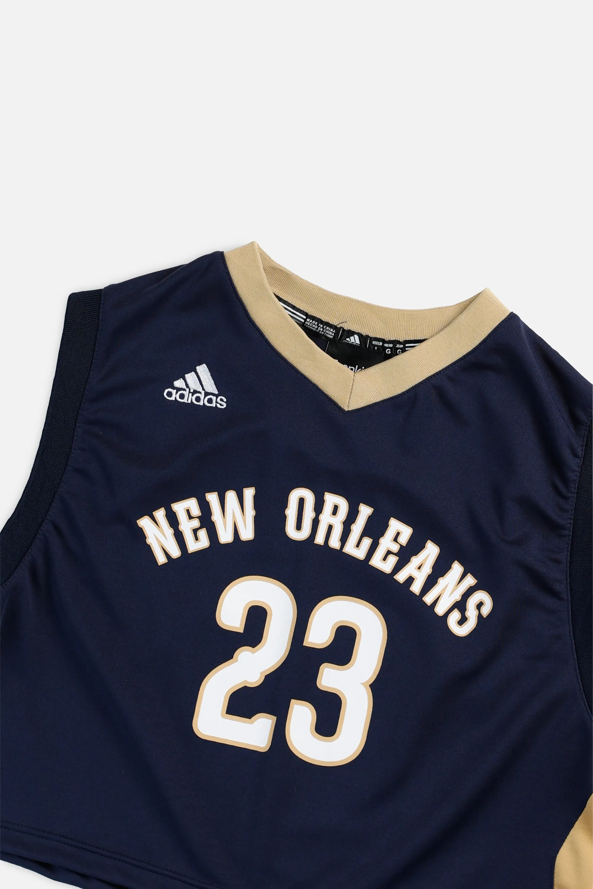 Rework New Orleans Pelicans NBA Crop Jersey - M Frankie