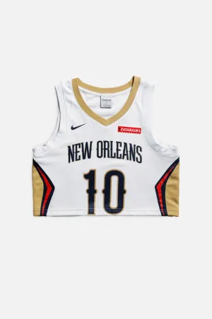 Rework New Orleans Pelicans NBA Crop Jersey - S Frankie