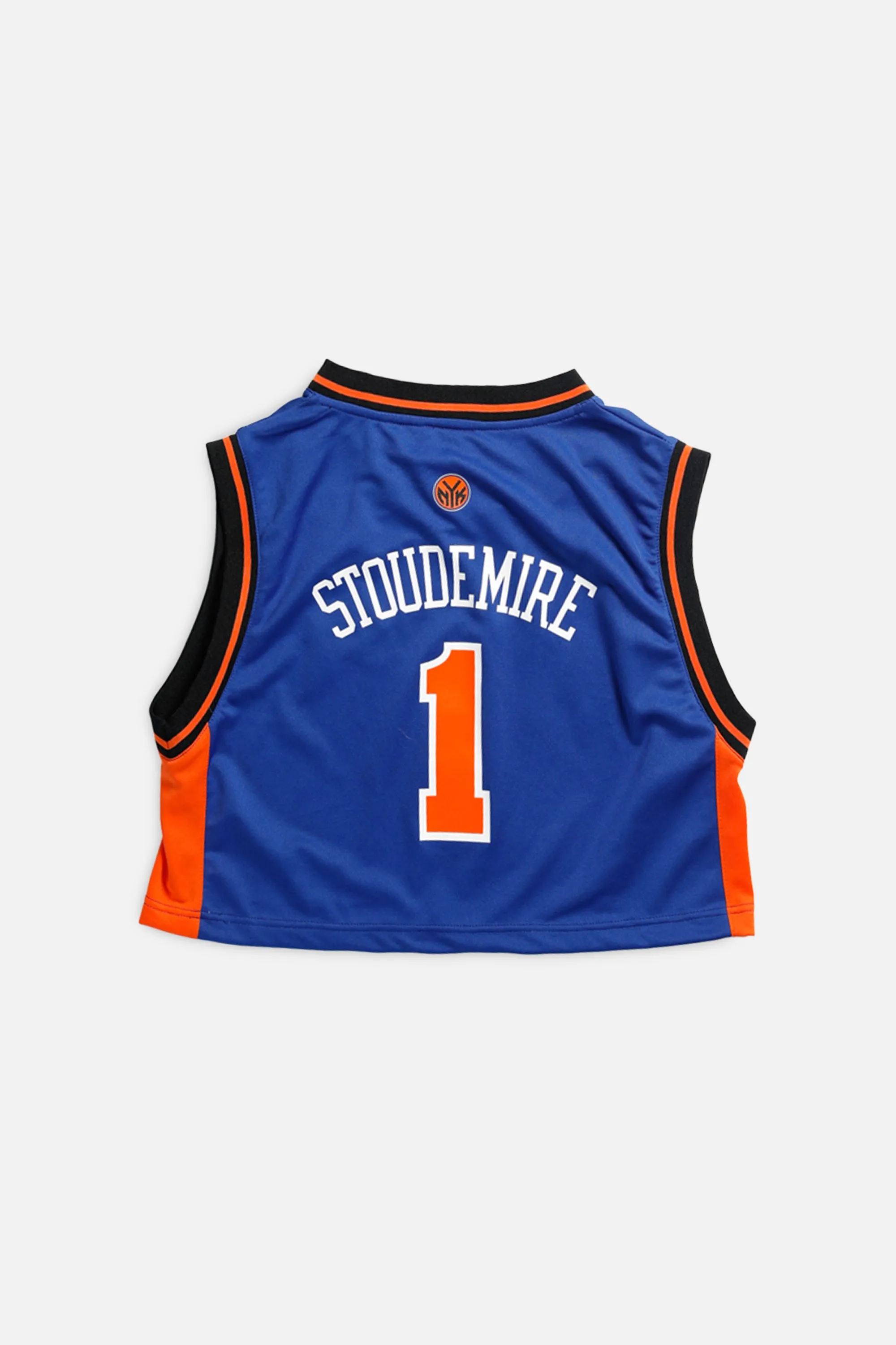 Rework New York Knicks NBA Crop Jersey - M Frankie