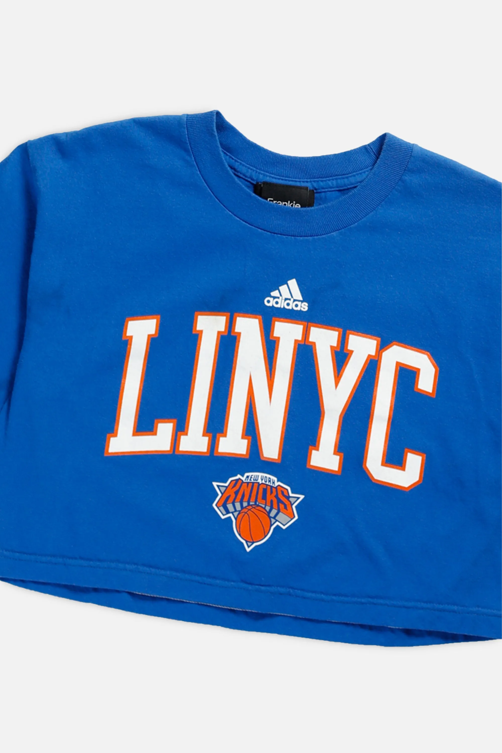 Rework New York Knicks NBA Crop Tee - S Frankie
