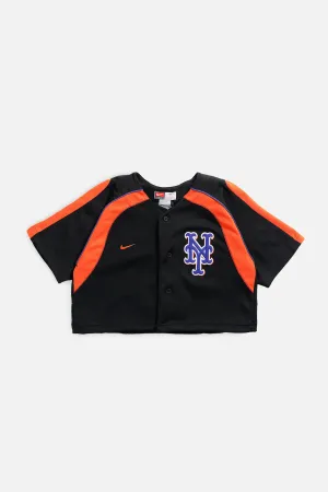 Rework New York Mets MLB Crop Jersey - XS Frankie